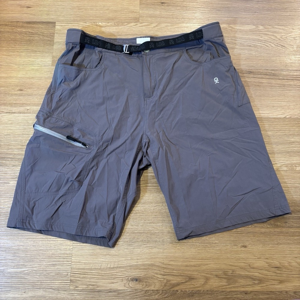 Little Donkey‎ Andy Mens XL Cargo Short Hiking Stretch Zip Pocket Quick Dry